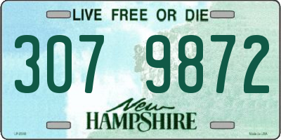 NH license plate 3079872
