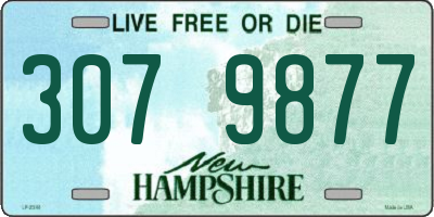 NH license plate 3079877