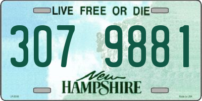 NH license plate 3079881