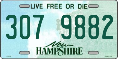 NH license plate 3079882