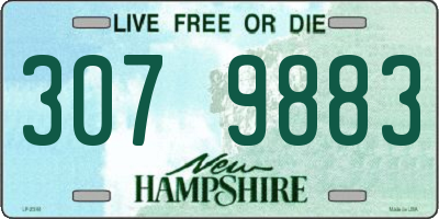 NH license plate 3079883