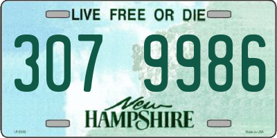NH license plate 3079986