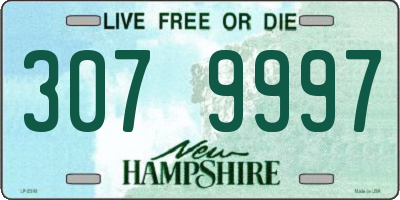 NH license plate 3079997