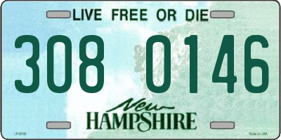 NH license plate 3080146