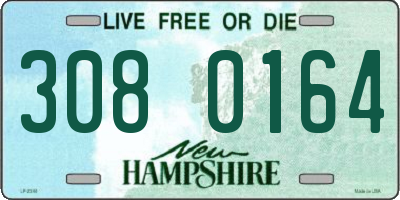 NH license plate 3080164