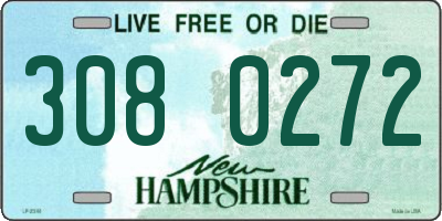 NH license plate 3080272