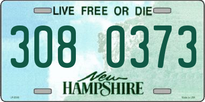 NH license plate 3080373