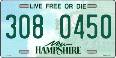 NH license plate 3080450