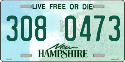 NH license plate 3080473