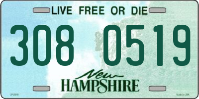 NH license plate 3080519