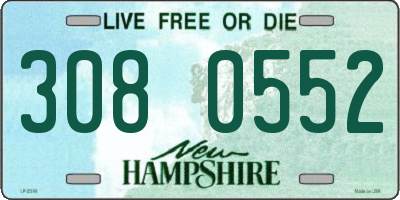 NH license plate 3080552