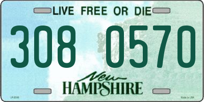 NH license plate 3080570