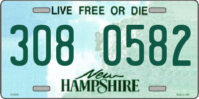 NH license plate 3080582