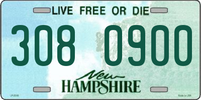NH license plate 3080900