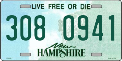NH license plate 3080941