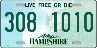 NH license plate 3081010