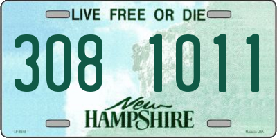NH license plate 3081011