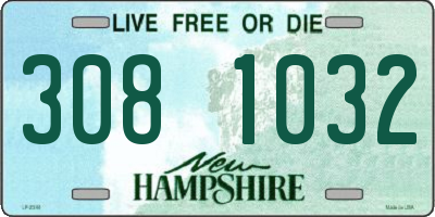 NH license plate 3081032