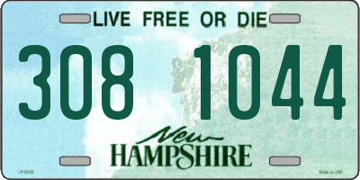 NH license plate 3081044