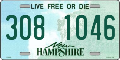 NH license plate 3081046