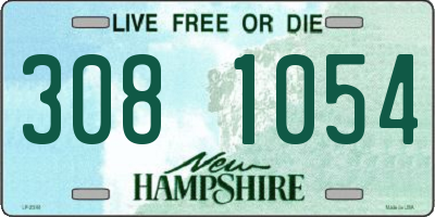 NH license plate 3081054