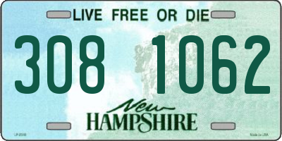 NH license plate 3081062