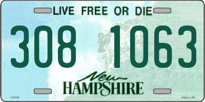 NH license plate 3081063