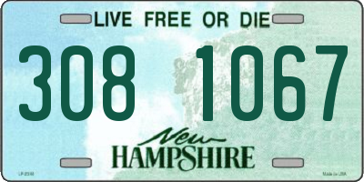 NH license plate 3081067