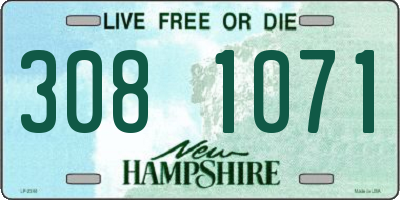 NH license plate 3081071