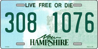 NH license plate 3081076