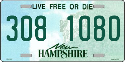 NH license plate 3081080