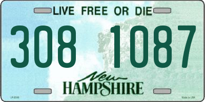 NH license plate 3081087