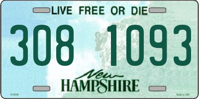 NH license plate 3081093