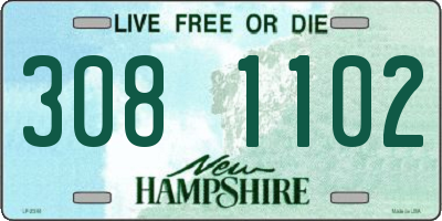 NH license plate 3081102