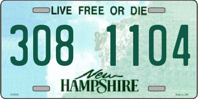 NH license plate 3081104