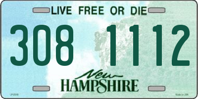 NH license plate 3081112