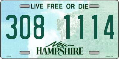 NH license plate 3081114