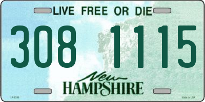 NH license plate 3081115