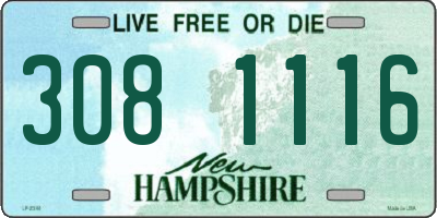 NH license plate 3081116