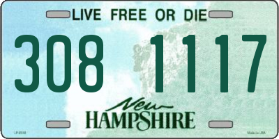 NH license plate 3081117