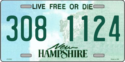 NH license plate 3081124