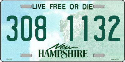NH license plate 3081132