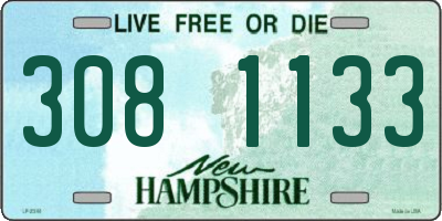 NH license plate 3081133