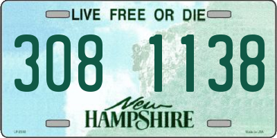 NH license plate 3081138