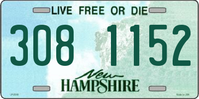 NH license plate 3081152