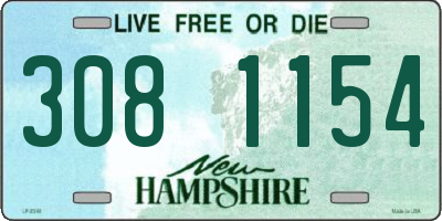 NH license plate 3081154