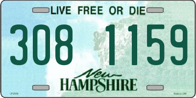 NH license plate 3081159