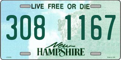 NH license plate 3081167