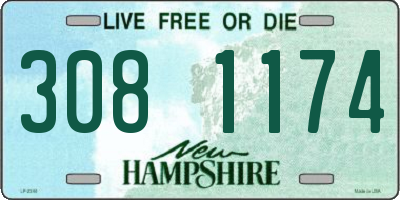 NH license plate 3081174