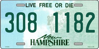 NH license plate 3081182